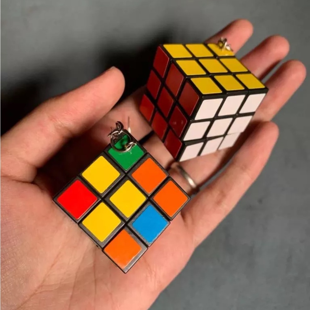 Rubik’s Cube “So Cute” Hanging Earrings! - Picture 9 of 11